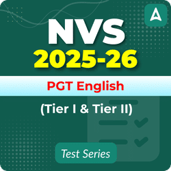 NVS PGT English (Tier I & II) Mock Test 2025